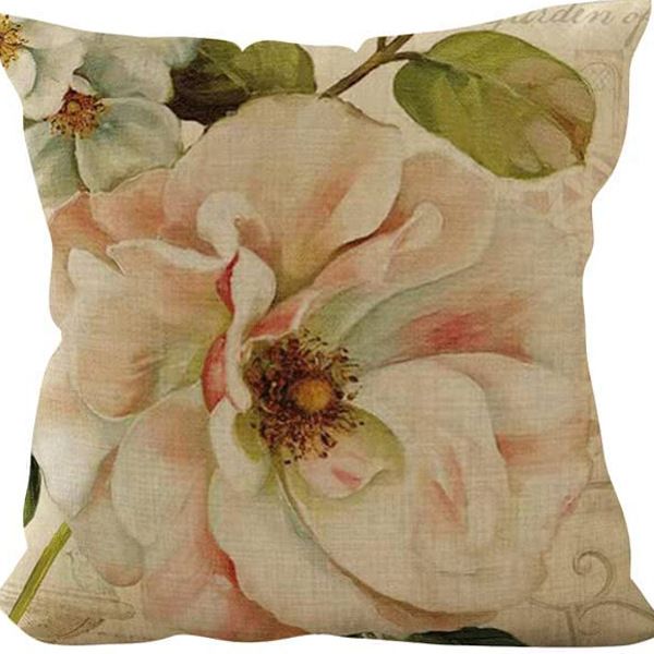 2 Pcs Outdoor Waterproof Linen Pillow Cover 45 x 45cm,Living Room Sofa Car Garden Terrace Balcony Decorative Cushion Cover