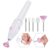 5-in-1 Professional Electric Manicure Sander Nail File Grooming Sets, Nail Art Trimming Machine DIY Pedicure Kit