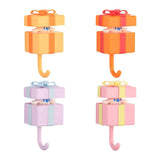 Set of 4 Animal Hooks, Bathroom no-Punch Adhesive Hooks, Cartoon Cute Entrance Key Hooks, 4.1*2in, 4 pieces