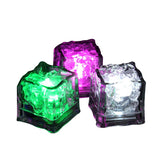 12 Pack Multi Color Square Flashing Light Up Ice Cube with Glowing Changing Sights for Bar Club Drinking Party Wine Wedding