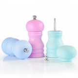 3 PCS Manual Pepper Grinder,Adjustable Salt and Pepper Colorful Seasoning Bottle Multi-Purpose Pepper Grinder for Kitchen
