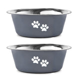 Stainless Steel Dog Bowls,Non Slip Pet Feeder Bowl,Water Food Bowls for Small Dogs(Pack of 2)
 Food Bowl for Big Giant Dogs