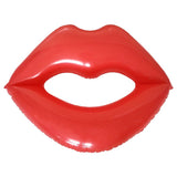 Giant Red Lips Pool Float – Extra Large Adult Water Float Inflatable Mouth Print Floating Row Water Toy Rest Swimming Pool Float