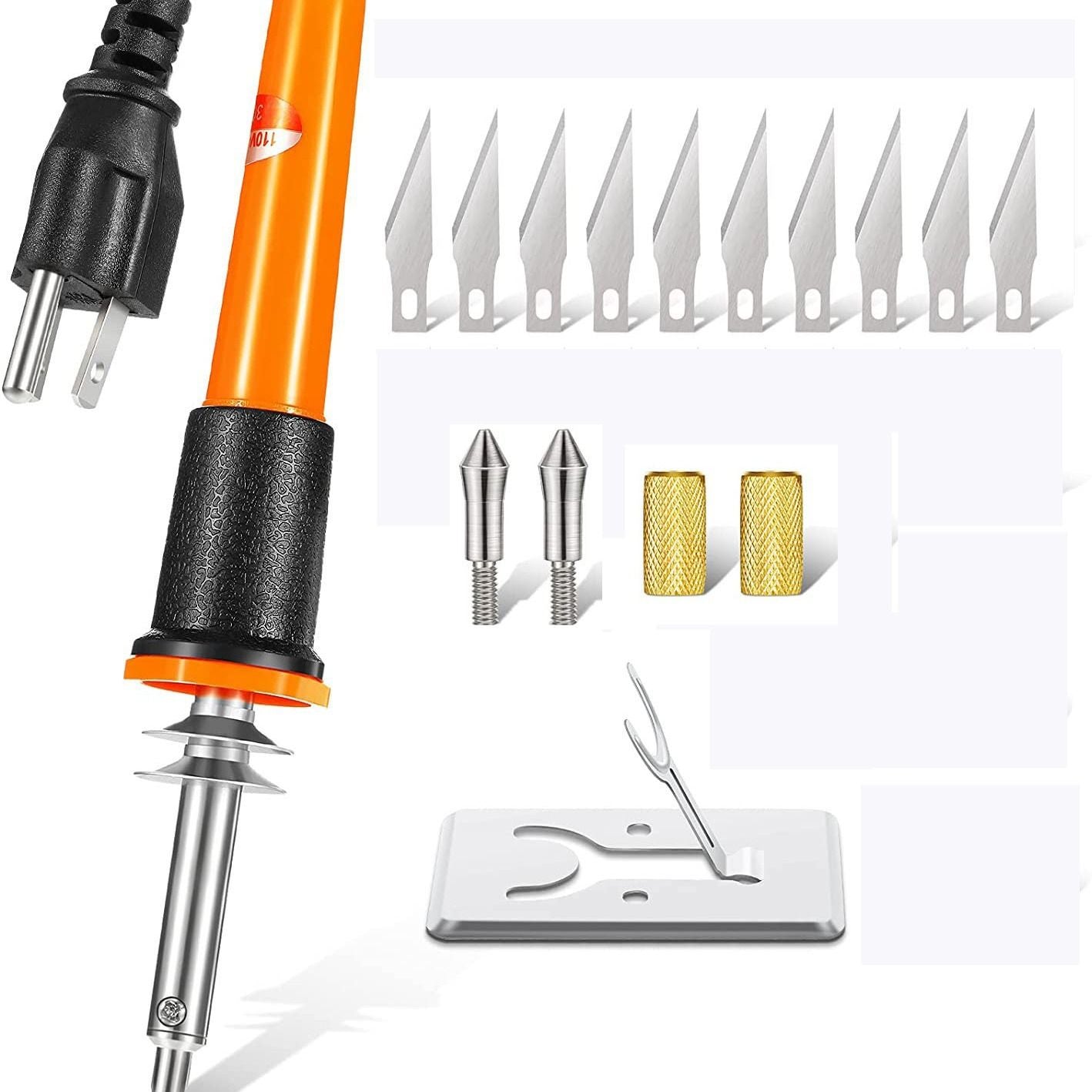 Electric Hot Knife Cutter Tool - Hot Stencil Cutter Multipurpose Heat Knife for Cutting Plastic Electric Hot Knife - Holders Hot