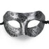 Face Mask Cool Men Greek Roman Fighter Masquerade Cosplay Mask for Fancy Dress Accessory / Masked Ball / Halloween (Silver)