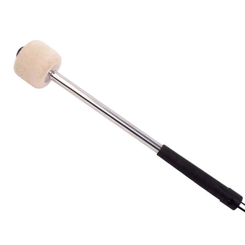 2 Pcs Bass Steel Drum Mallets,Wool Felt Drum Sticks with Stainless Steel Handle,Anti-slip Wool Drum Mallets for Drums Snare Drums