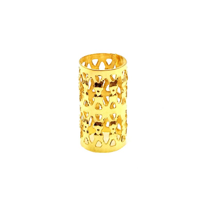 100pcs  Braiding , Silver Gold Hair Coil Meal Cuffs Tubes DIY Braid Rings for Girl Women Hair Braiding
