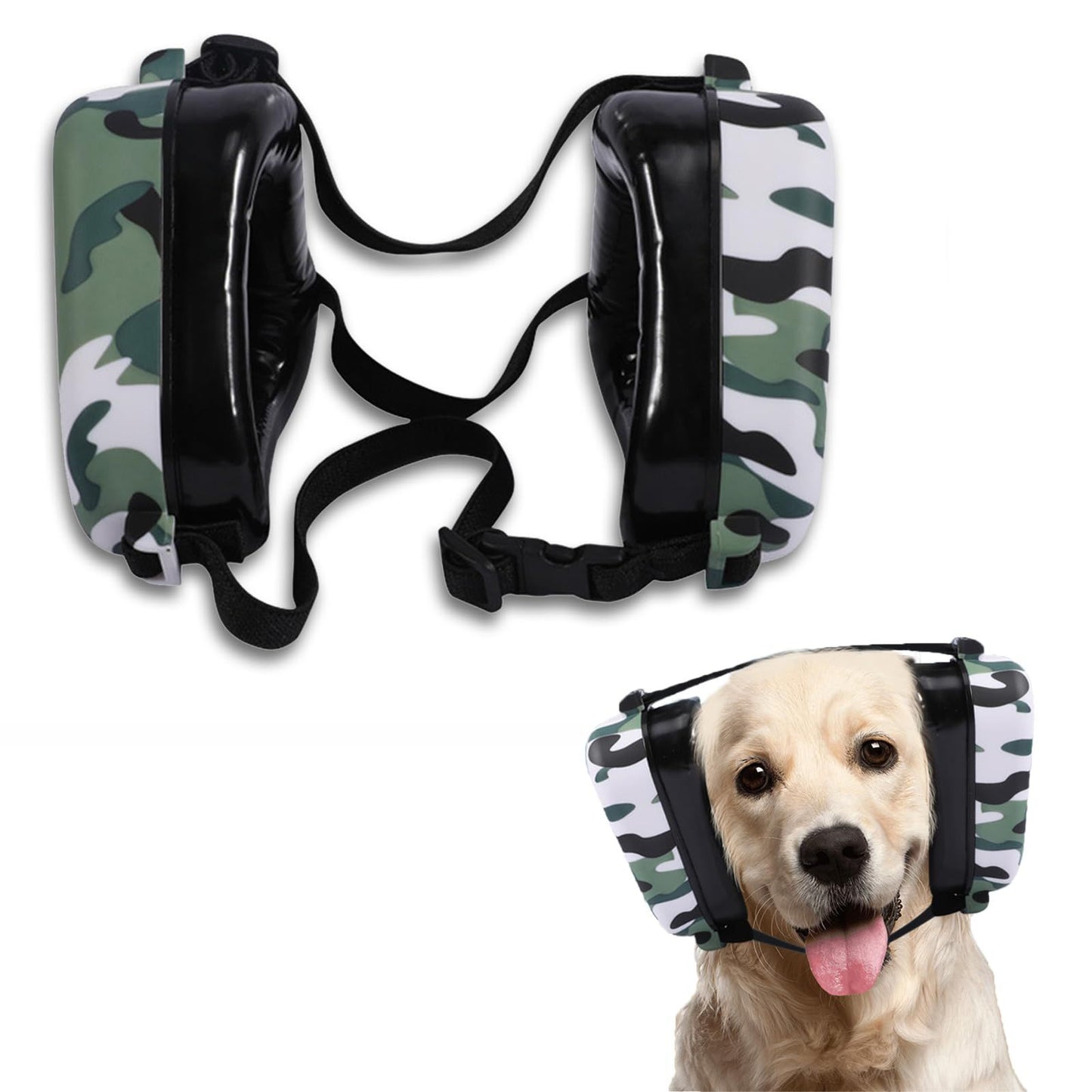 Dog Ear Muffs Noise Protection Adjustable Dog Earmuffs Ear Protection for Dogs from Noise Canceling & Reduction