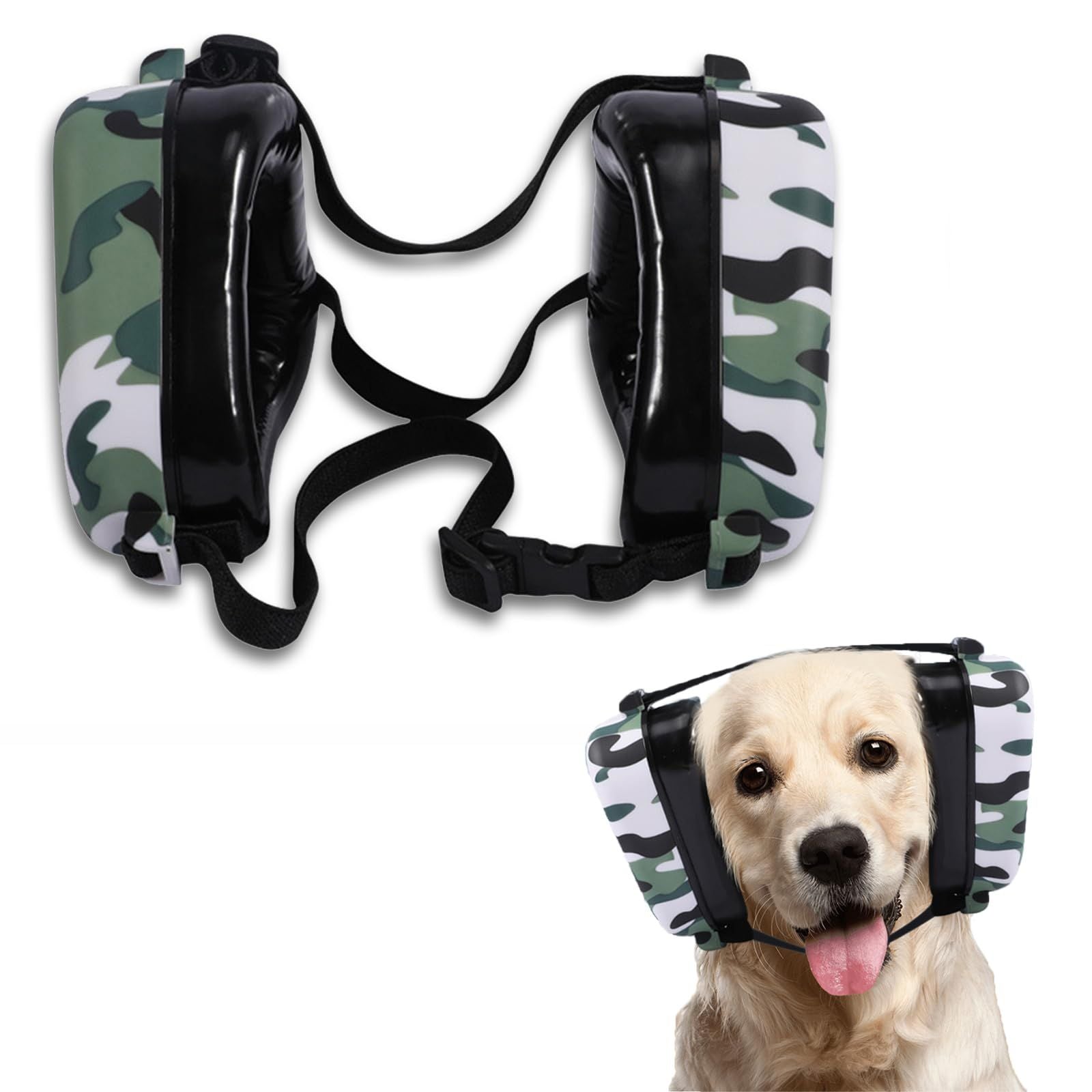 Dog Ear Muffs Noise Protection Adjustable Dog Earmuffs Ear Protection for Dogs from Noise Canceling & Reduction