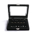 Earring Organizer Tray with Clear Lid,7 Slots Ring Box Velvet Ring Holder Drawer Insert Jewelry Storage Box Jewelry Display Case