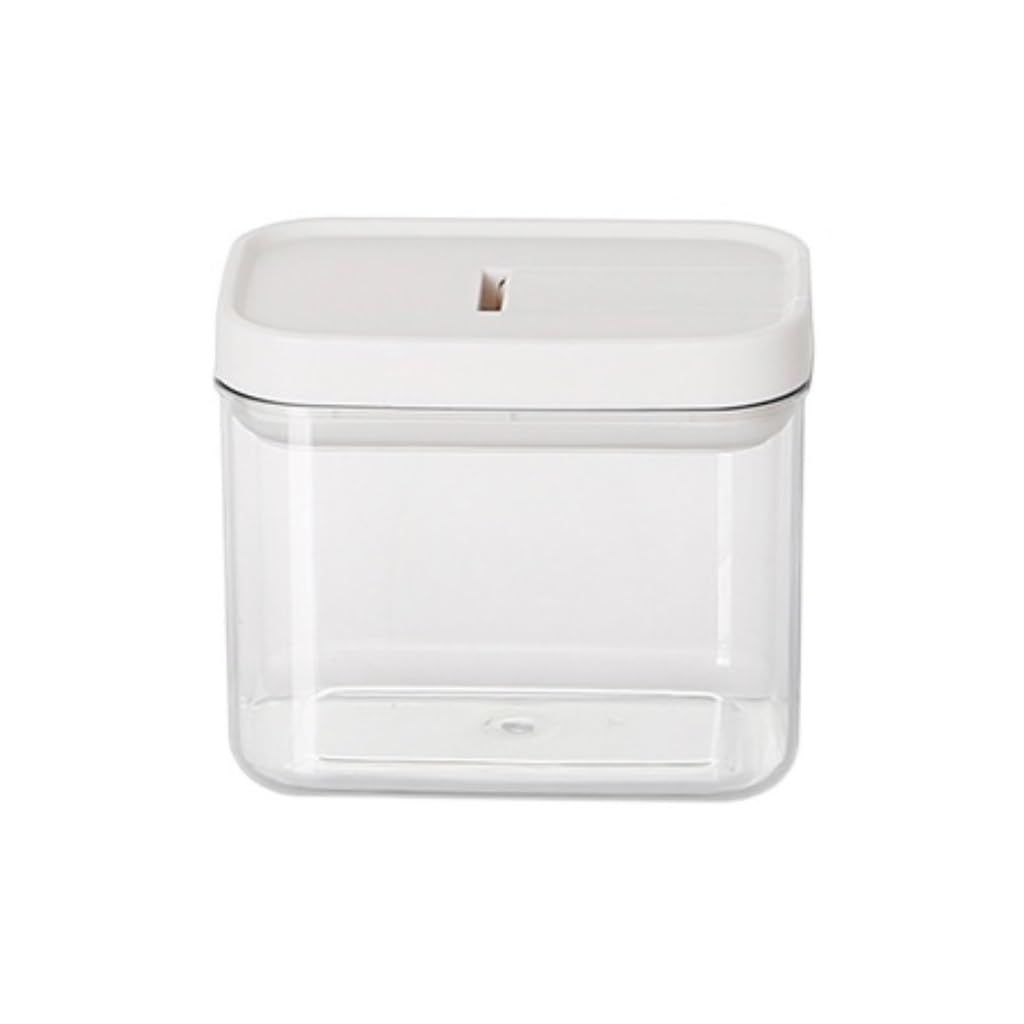 Food Storage Kitchen Storage Sealed Canned Grain Storage Box Transparent Plastic Dry Goods Food Snack (Size : 500ML+800ML)