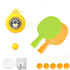 Hanging Table Tennis Trainer Portable Set, Door Pong Game for Kids with Racket and Balls, Adjustable Hanging Table Tennis Trainer