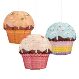 Cupcake Party Decoration Cupcake Paper Lanterns Donut Hanging Lanterns Ice Cream Party Decoration Donut Dessert Candy(3 Pieces)