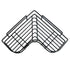 Dual Use Adhesive Or Screw Hook Metal Iron Wire Corner Shelf Storage Hanging Rack,Office Partition Corner Shelf,Bathroom Kitchen