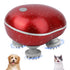 Cat Massager, Electric Pet Massager for Indoor Cats and Dogs with 4 Rotatable Massage Heads, Three Modes Cordless Head Massager