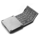 Foldable Bluetooth Keyboard, Wireless Folding Travel Keyboard with Number Pad, Portable Compact Rechargeable Keyboard