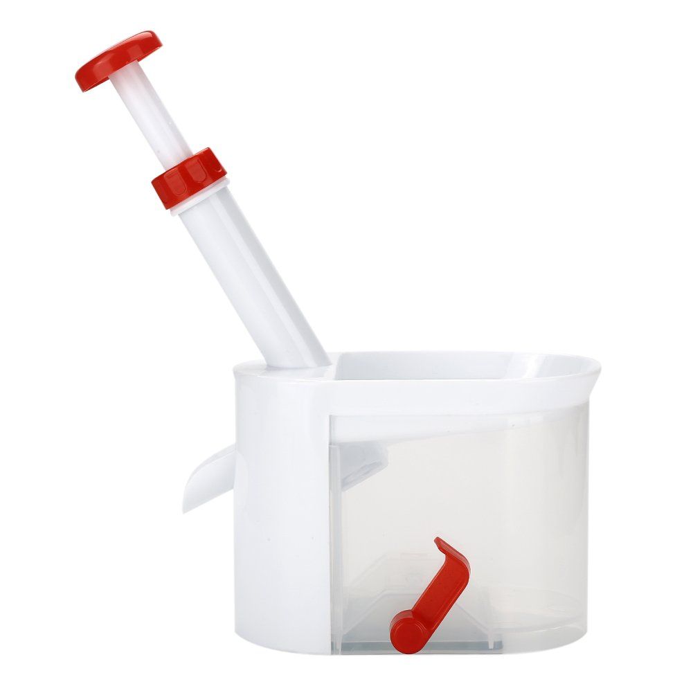Cherry Pitter with Stone Catcher Container, Plastic Cherry Pit Seeds Removing Tool, Reusable Grapes Seeds Removing Tool