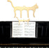Metal Music Book Clips Sheet Music Page Holder Clips for Sheet Music Stands, Cute Cat Shaped Metal Music Bookmark for Piano