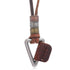 Leather Necklace for Men Double Circle Rings Leather Rope Pendant Necklace Leather Chain Disc Ring Necklace Vintage Jewelry Gift