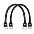 2Pcs Genuine Leather Bag Handles 38cm Purse Straps with Clasp Cowhide Leather Replacement Straps for Handbag Replacement