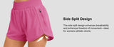 High-Waisted Athletic Shorts for Women, Perfect for Gym, Running, Yoga and Daily Casual Wear, XL (Pink)
