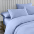 Royal Comfort 2000TC 6 Piece Bamboo Sheet & Quilt Cover Set Cooling Breathable - Double - Light Blue