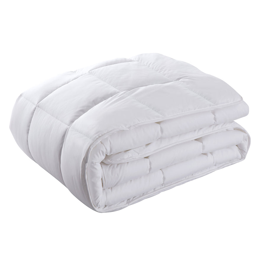 Royal Comfort 800GSM Silk Blend Quilt Duvet Ultra Warm Winter Weight  - King - White