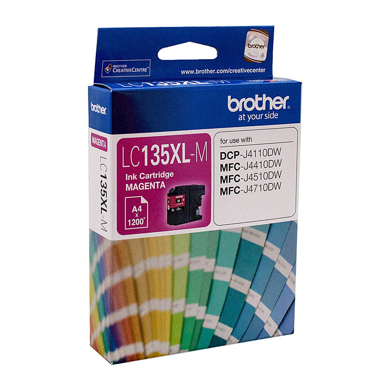 BROTHER LC-135XLM Magenta Ink Cartridge - MFC-J6520DW/J6720DW/J6920DW and DCP-J4110DW/MFC-J4410DW/J4510DW/J4710DW - up t