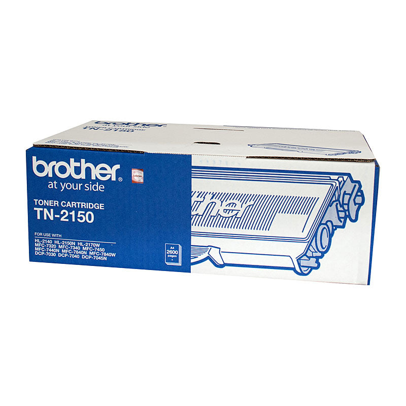 Brother TN-2150 Mono Laser Toner - High Yield, HL-2140/2142/2150N/2170W, DCP-7040, MFC-7340/7440N/7840W- up to 2600 page