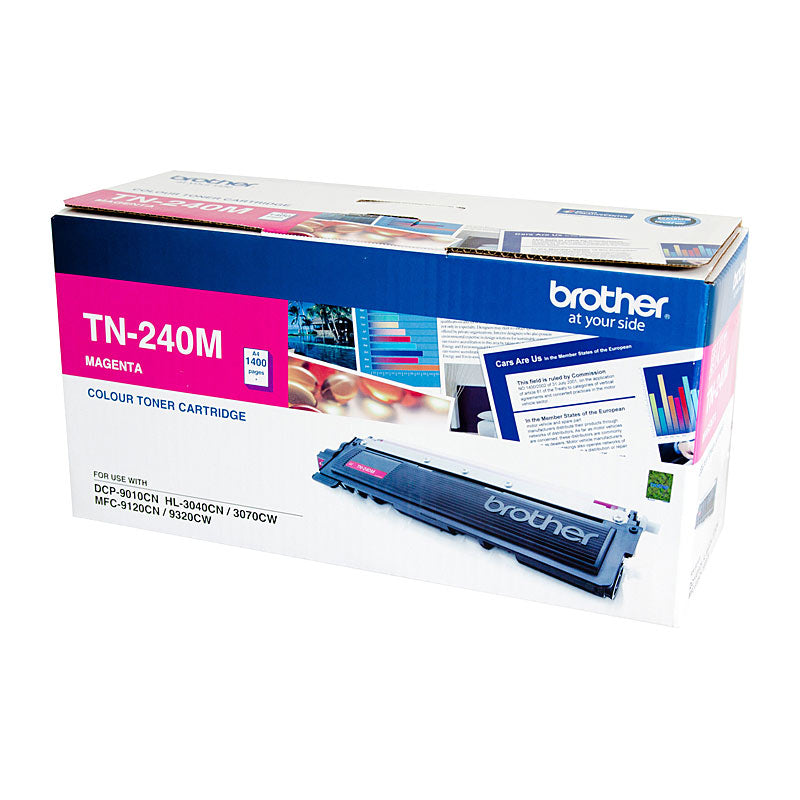 Brother TN-240M Colour Laser Toner- Magenta, HL-3040CN/3045CN/3070CW/3075CW, DCP-9010CN, MFC-9120CN/9125CN/9320CW/9325CW