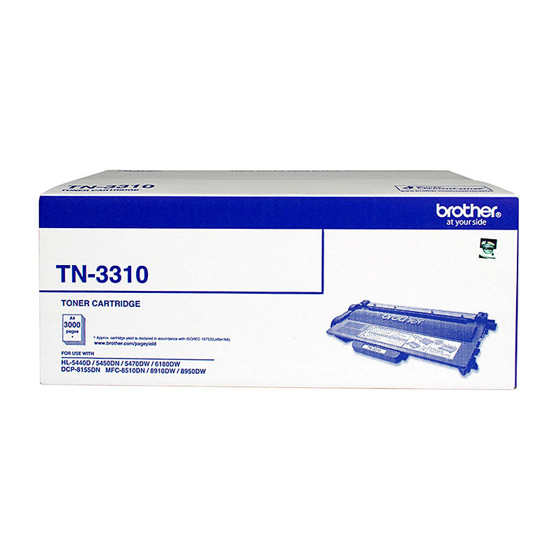 Brother TN-3310 Mono Laser Toner - Standard -HL-5440D/5450DN/5470DW/6180DW & MFC-8510DN/8910DW/8950DW & DCP-8155DN-up to
