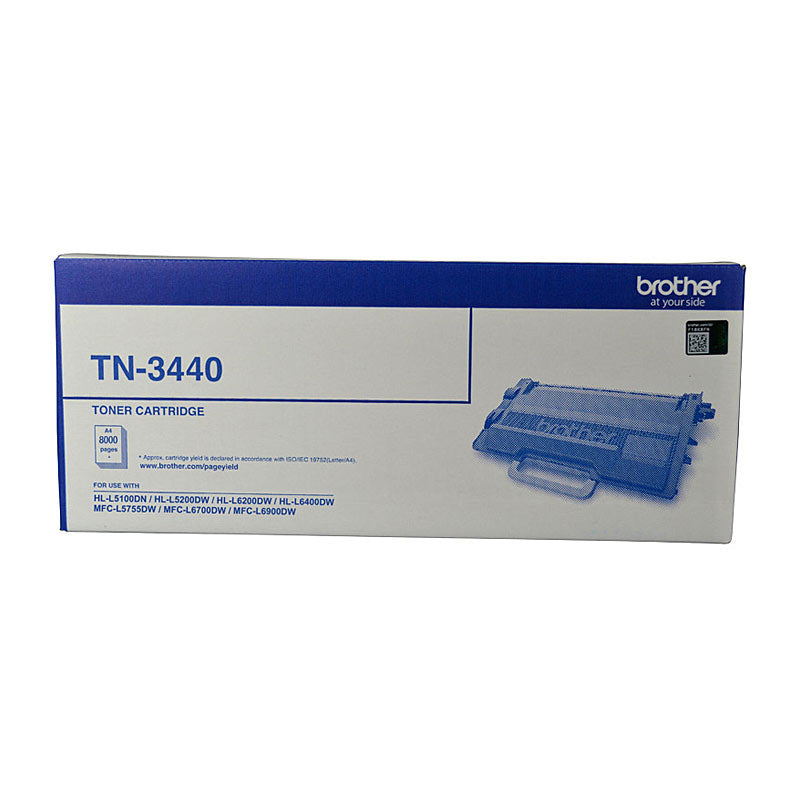 Brother TN-3440 Mono Laser Toner - High Yield - HL-L5100DN, L5200DW, L6200DW, L6400DW & MFC-L5755DW, L6700DW, L6900DW up