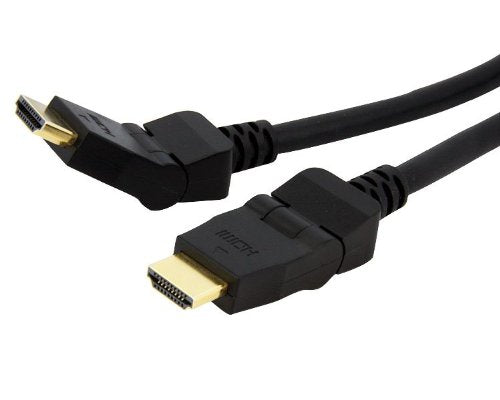 ASTROTEK HDMI Cable 2m - v1.4 19 pins Type A Male to Male 180 Degree Swivel Type 30AWG Gold Plated Nylon sleeve RoHS CBA