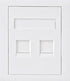 ASTROTEK CAT5e RJ45 Network Wall Face Plate 86x86mm 2 Port Socket Kit