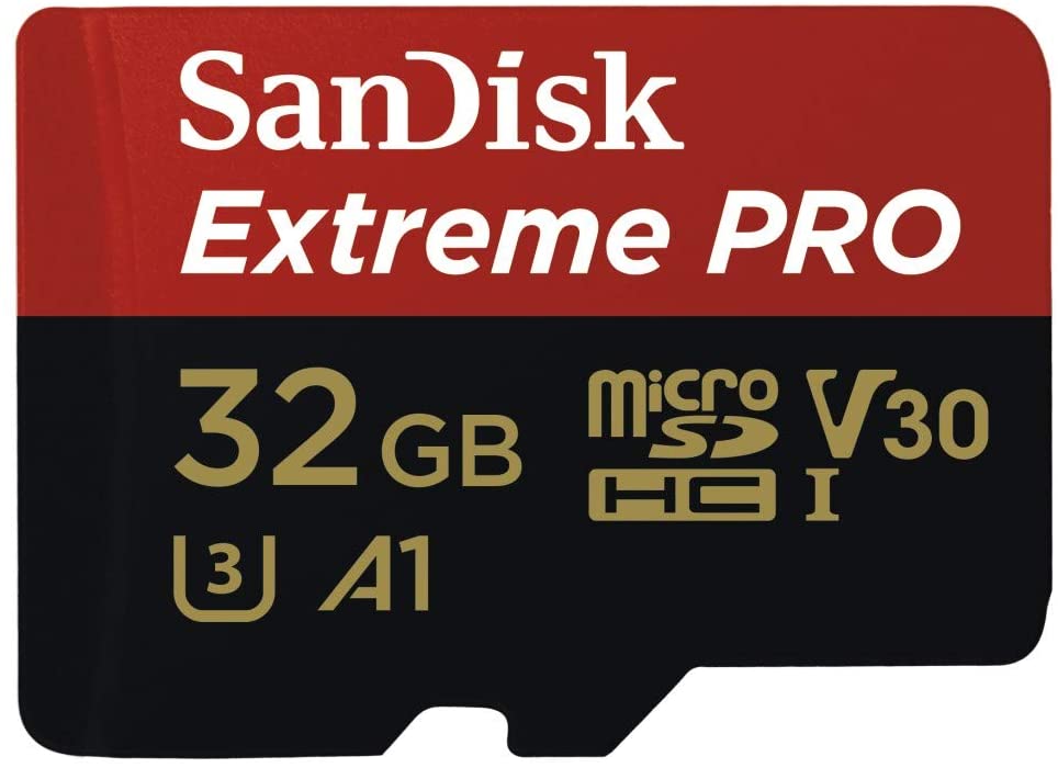 SANDISK 32GB SanDisk Extreme Pro microSDHC SQXCG V30 U3 C10 A1 UHS-1 100MB/s R 90MB/s W 4x6 SD Adaptor Android Smartphon