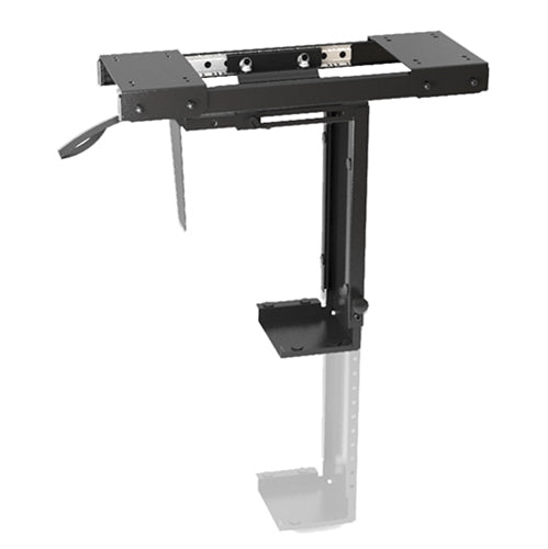 BRATECK Adjustable Under-Desk ATX Case Mount with Sliding track, Up to 10kg,360Â° Swivel
