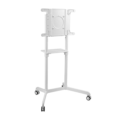 BRATECK Rotating Mobile Stand for Interactive Display Fit 37'-70' Up to 70Kg - White VESA 200x200,400x200,300x300,600x20