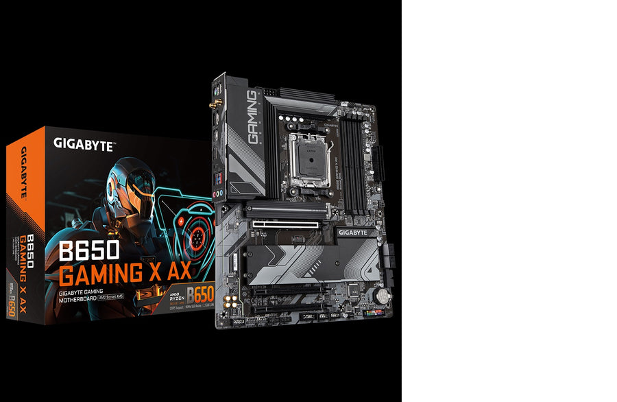 GIGABYTE B650 GAMING X AX AMD AM5 ATX Motherboard 4x DDR5~128GB,2x PCIe x16, 3x M.2, 4x SATA 6, 4x USB 3.2, 1x USB-C, 3x