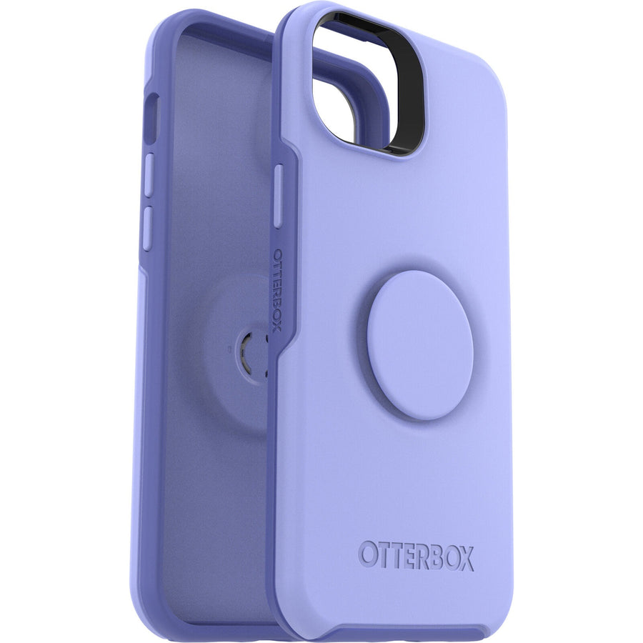 OTTERBOX Apple iPhone 14 Plus Otter + Pop Symmetry Series Antimicrobial Case - Periwink (Purple) (77-88749), Durable Pro