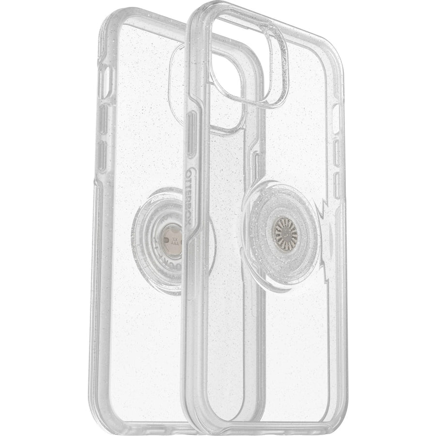 OTTERBOX Apple iPhone 14 Plus Otter + Pop Symmetry Series Clear Case - Stardust Pop (Clear Glitter) (77-88789), 3X Milit