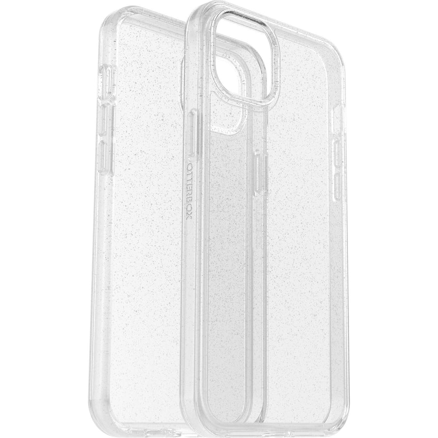 OTTERBOX Apple iPhone 14 Plus Symmetry Series Clear Antimicrobial Case - Stardust (Clear Glitter) (77-88595), 3X Militar