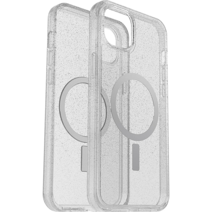 OTTERBOX Apple iPhone 14 Plus Symmetry Series+ Clear Antimicrobial Case for MagSafe - Stardust (Clear Glitter) (77-89192