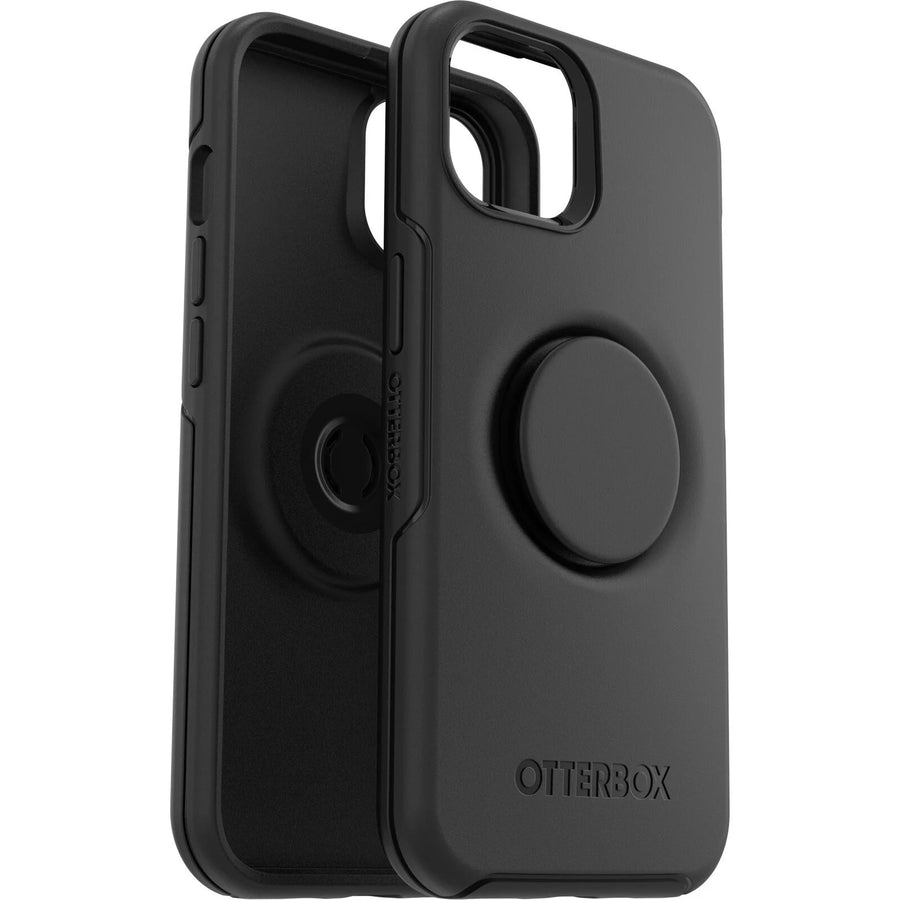 OTTERBOX Apple iPhone 14 / iPhone 13 Otter + Pop Symmetry Series Antimicrobial Case - Black (77-89684), Durable Protecti