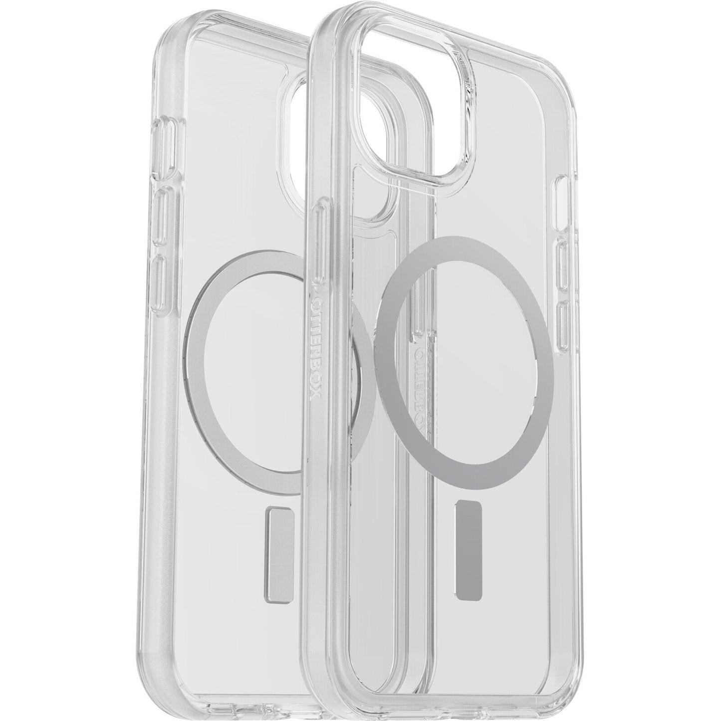 OTTERBOX Apple iPhone 14 / iPhone 13 Symmetry Series+ Clear Antimicrobial Case for MagSafe - Clear (77-89208), 3X Milita