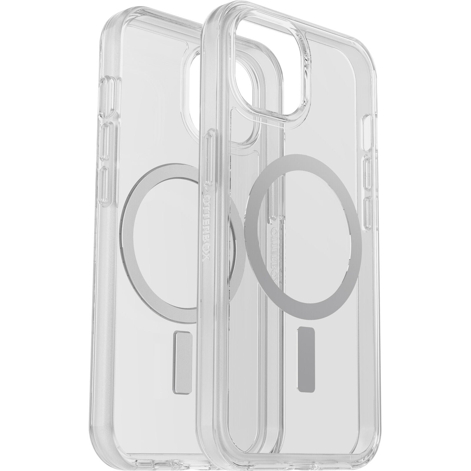 OTTERBOX Apple iPhone 14 / iPhone 13 Symmetry Series+ Clear Antimicrobial Case for MagSafe - Clear (77-89208), 3X Milita