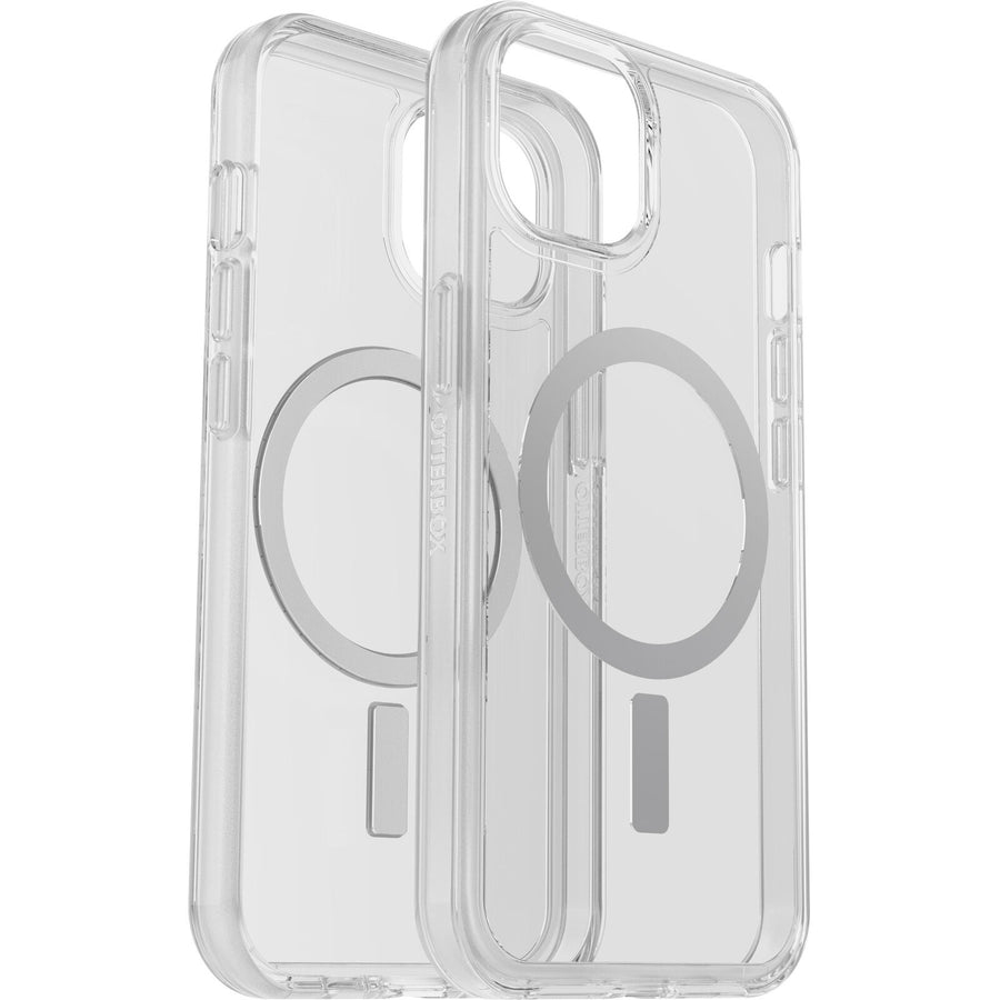 OTTERBOX Apple iPhone 14 / iPhone 13 Symmetry Series+ Clear Antimicrobial Case for MagSafe - Clear (77-89208), 3X Milita