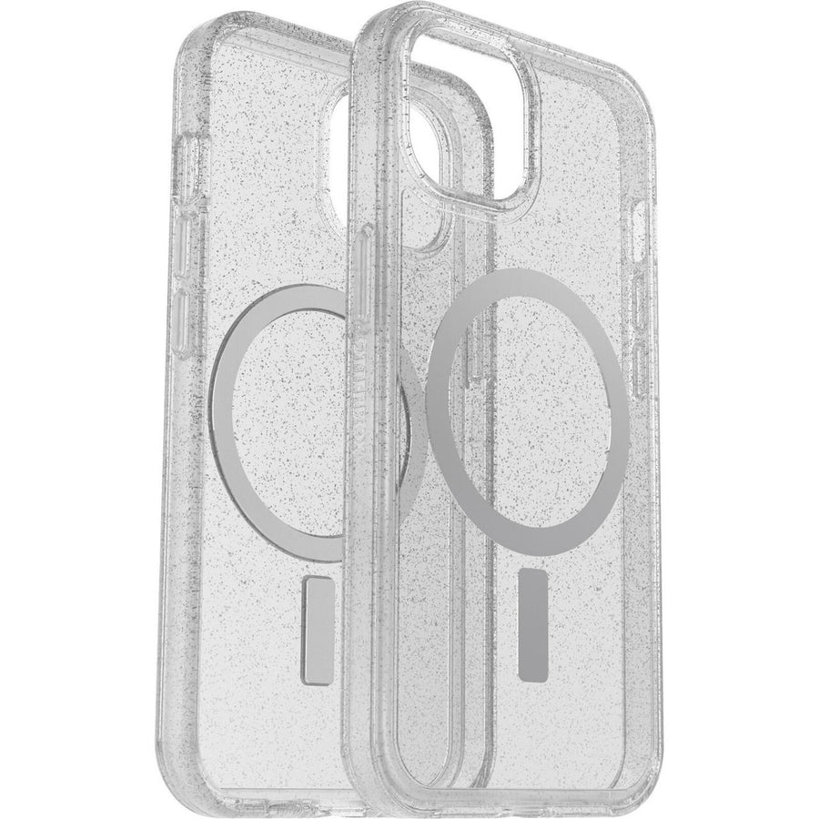 OTTERBOX Apple iPhone 14 / iPhone 13 Symmetry Series+ Clear Antimicrobial Case for MagSafe - Stardust (Clear Glitter) (7