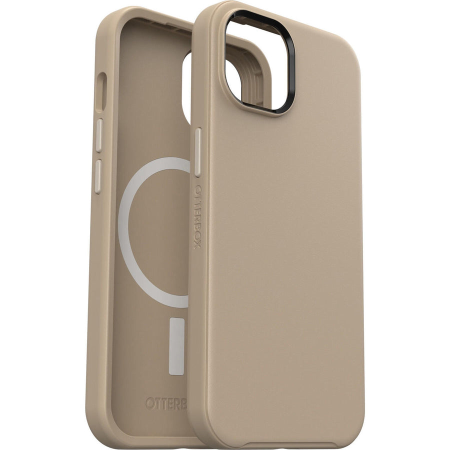 OTTERBOX Apple iPhone 14 / iPhone 13 Symmetry Series+ Antimicrobial Case for MagSafe - Don't Even Chai (Brown) (77-90738