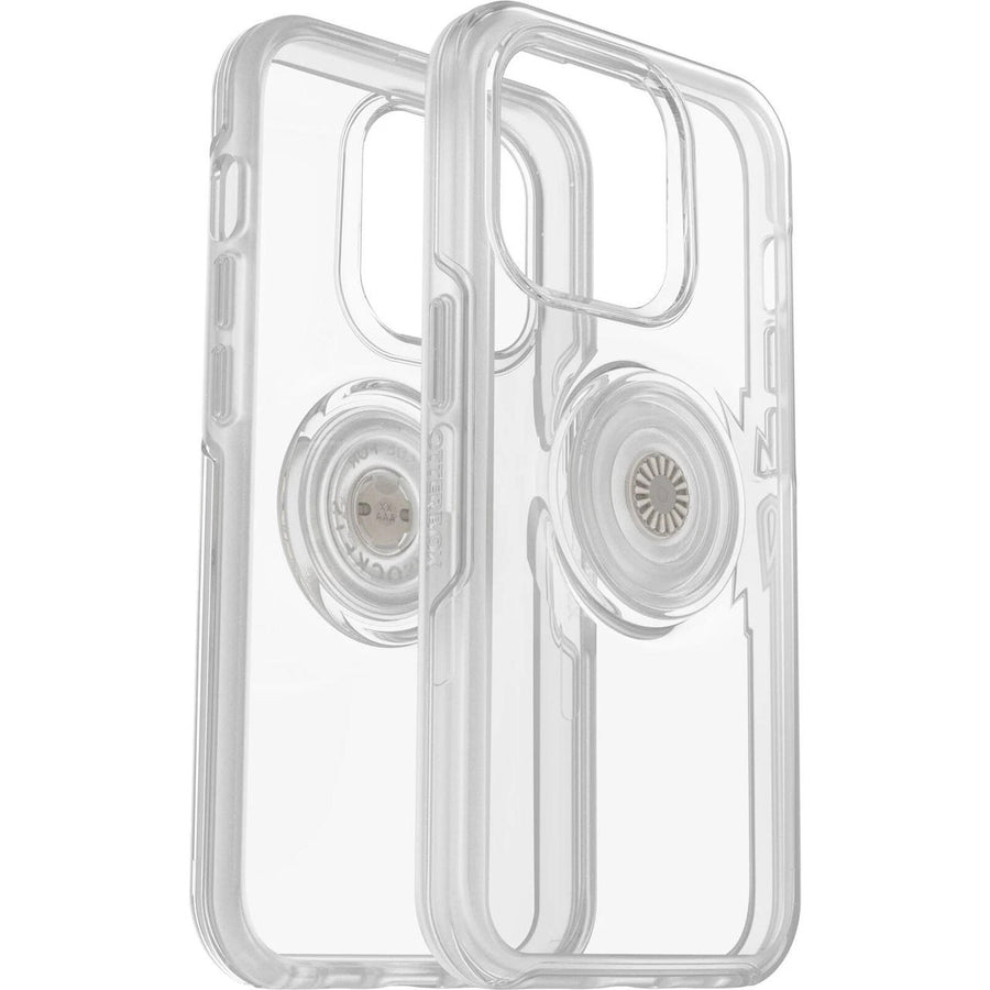 OTTERBOX Apple iPhone 14 Pro Otter + Pop Symmetry Series Clear Case - Clear Pop (77-88796), 3X Military Standard Drop Pr