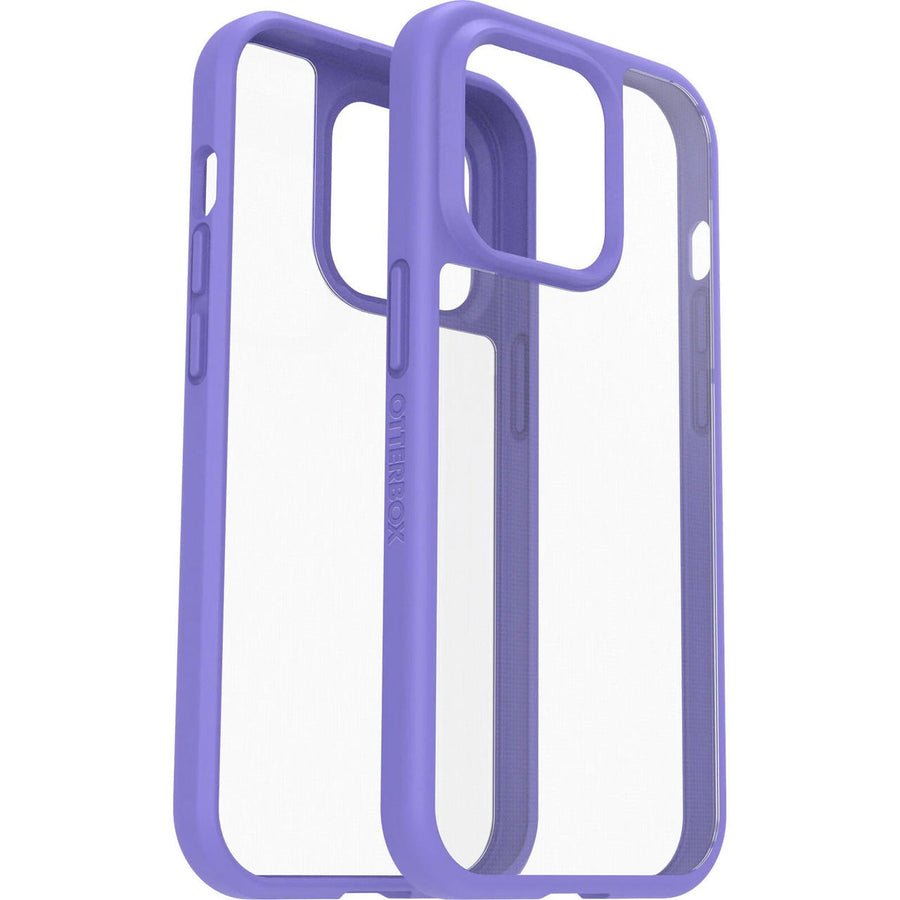 OTTERBOX Apple iPhone 14 Pro React Series Antimicrobial Case - Purplexing (Purple) (77-88894), Raised Edges Protect Scre